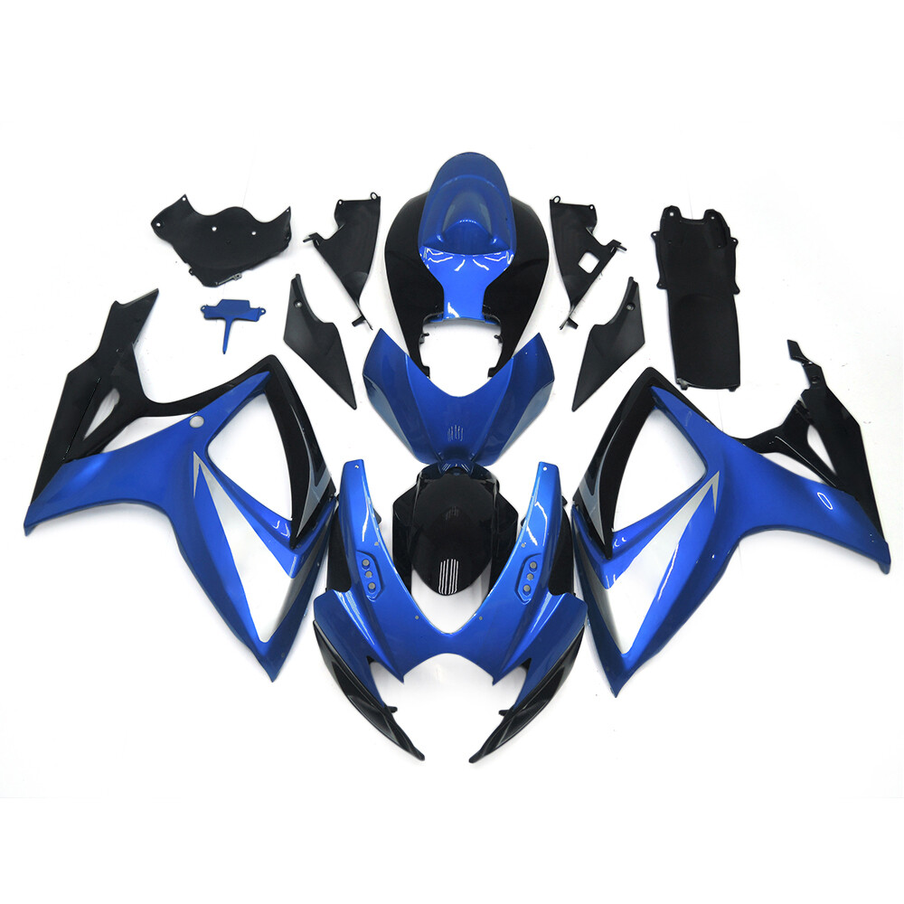 Blue Silver Black Fairings for 2006 2007 Suzuki GSXR600 GSXR750 K6 06 Body Kit