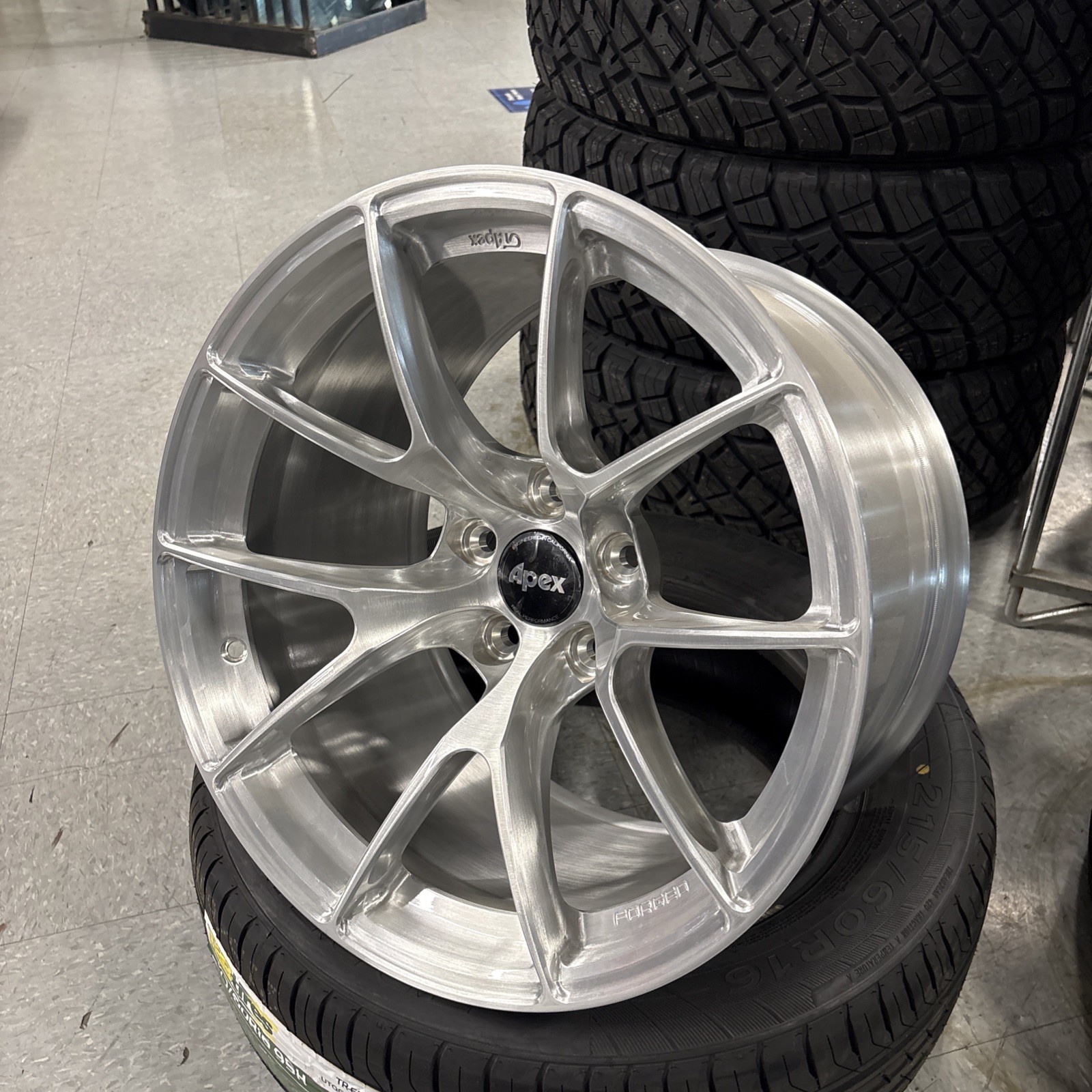 Apex Wheel 18x11 VS-5RS Brushed Clear 5x120 Offset +7