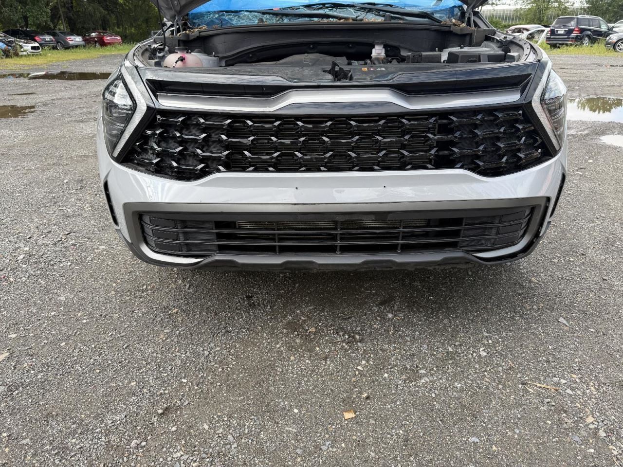 2023-2024 KIA Sportage Front Bumper Cover Assembly With Grille OEM Gray -X Line-