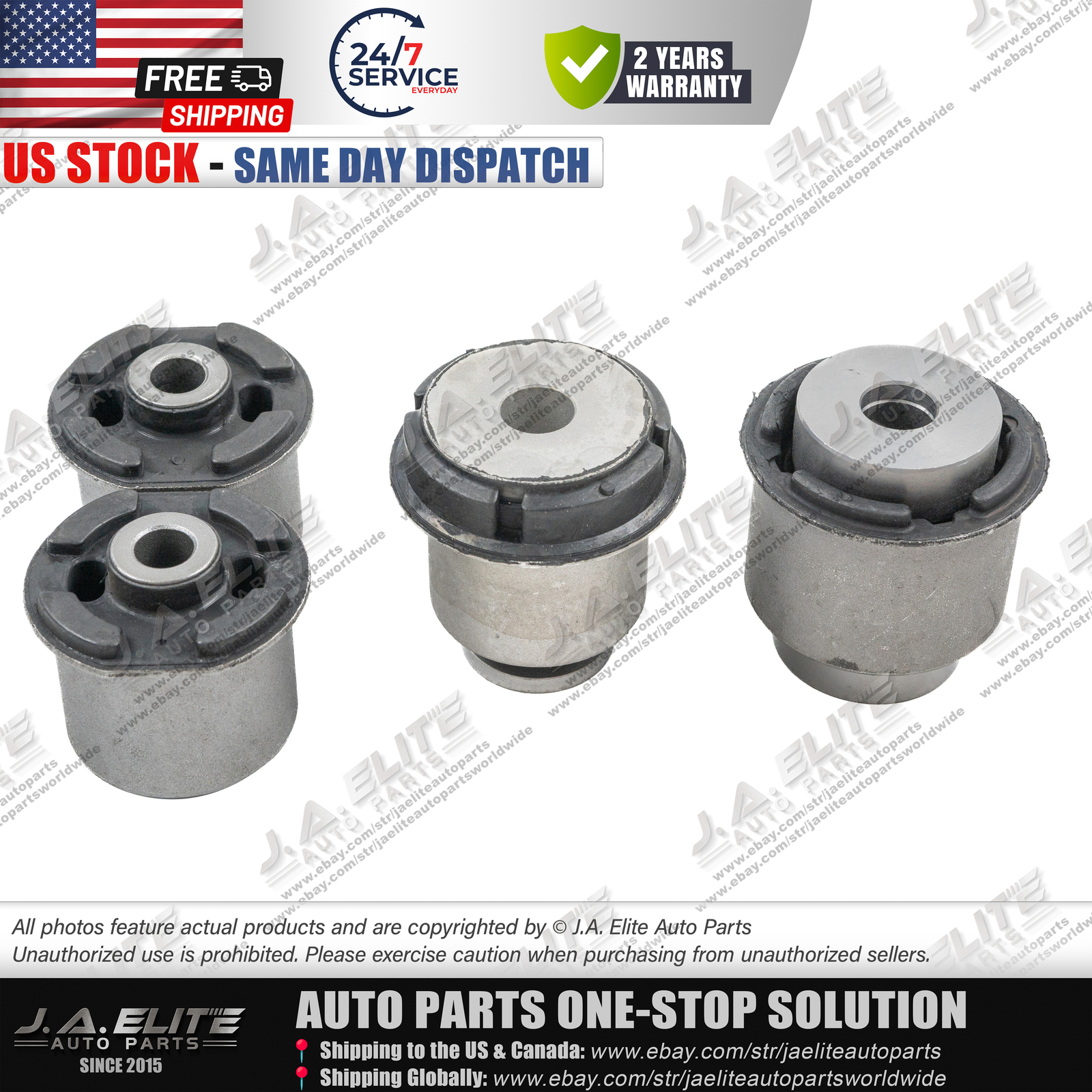 4pcs Front Upper & Lower Control Arm Bushing Kit fit Maserati Levante 4pcs Front Upper & Lower Control Arm Bushing Kit fit Maserati Levante