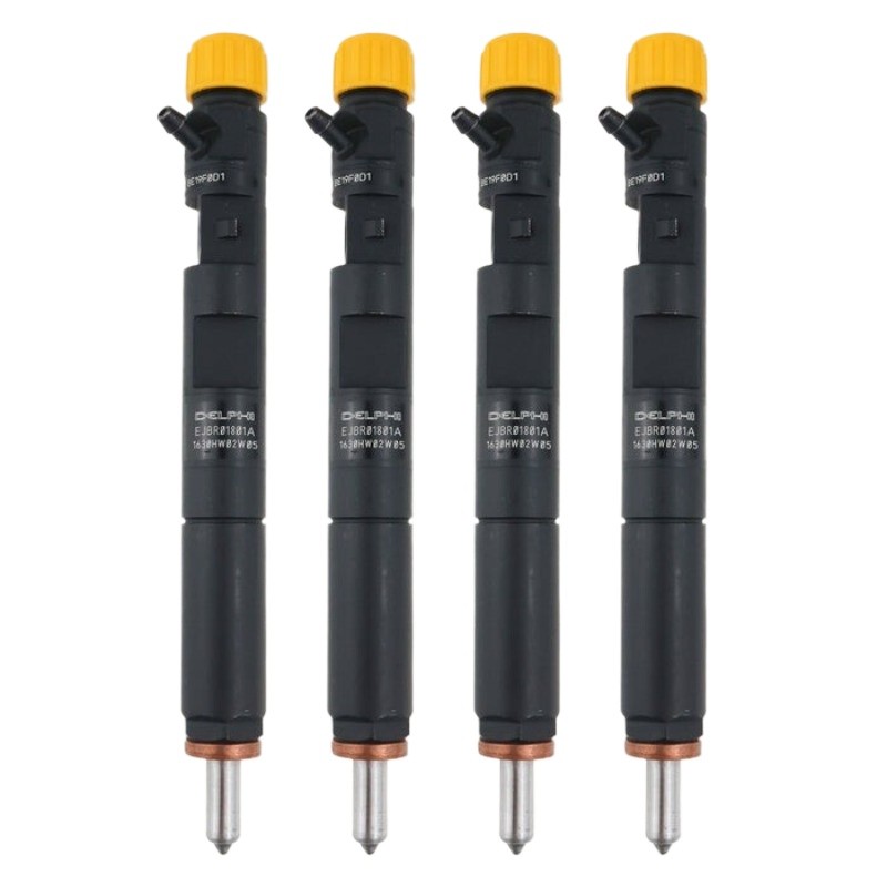 4X Injector For Renault Nissan Delphi 1.5 DCi EJBR01801A EJBR04001D