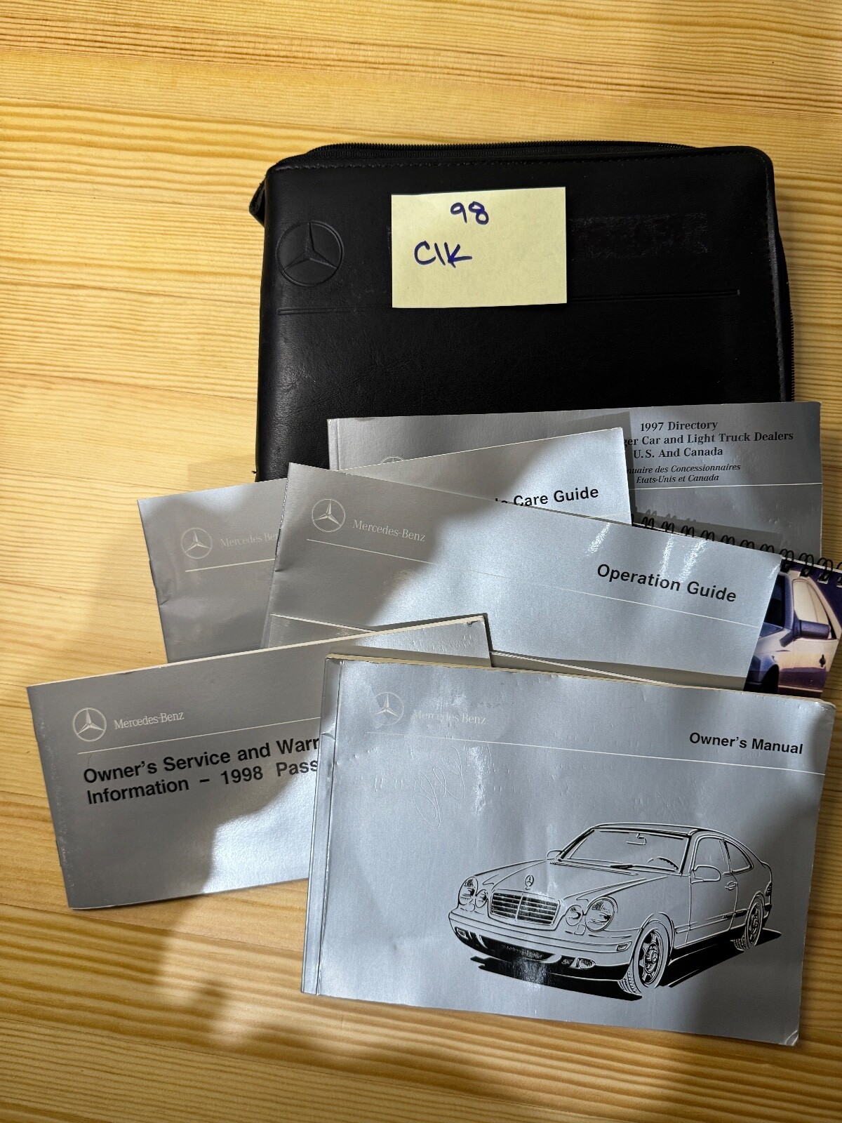 1998 Mercedes Benz CLK 4-Matic Owner\'s Manual Set Shipping