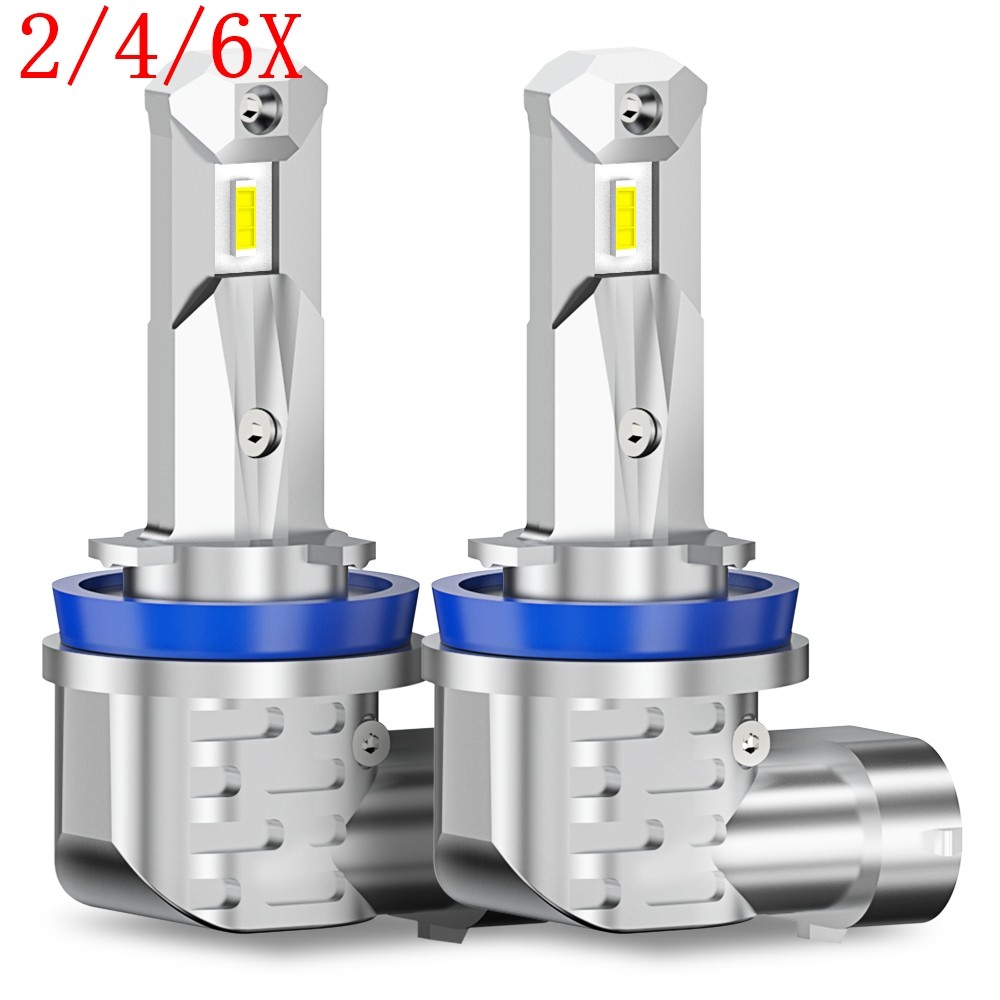 2/4/6X LED Fog Light Bulb H11 High Power Driving Lamps 6K White Foglight Bulbs