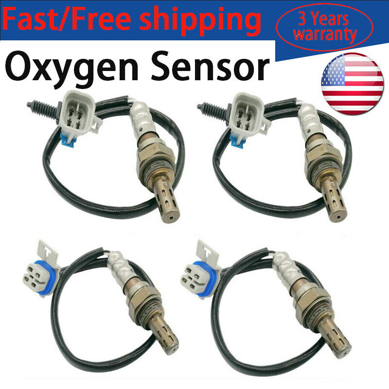 4pcs Up+Down Oxygen Sensor For 2008-14 Chevrolet Tahoe Silverado 1500/2500/3500