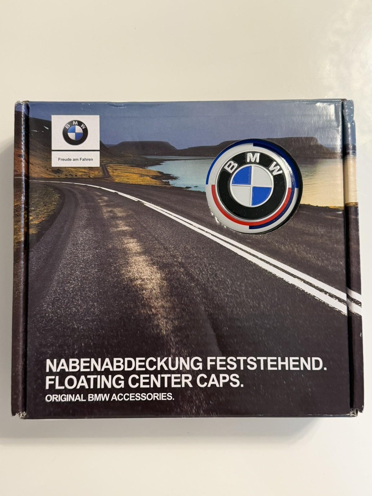BMW 56mm FLOATING 50th Anniversary Wheel Centre- (4pc) BRAND NEW  same day ship