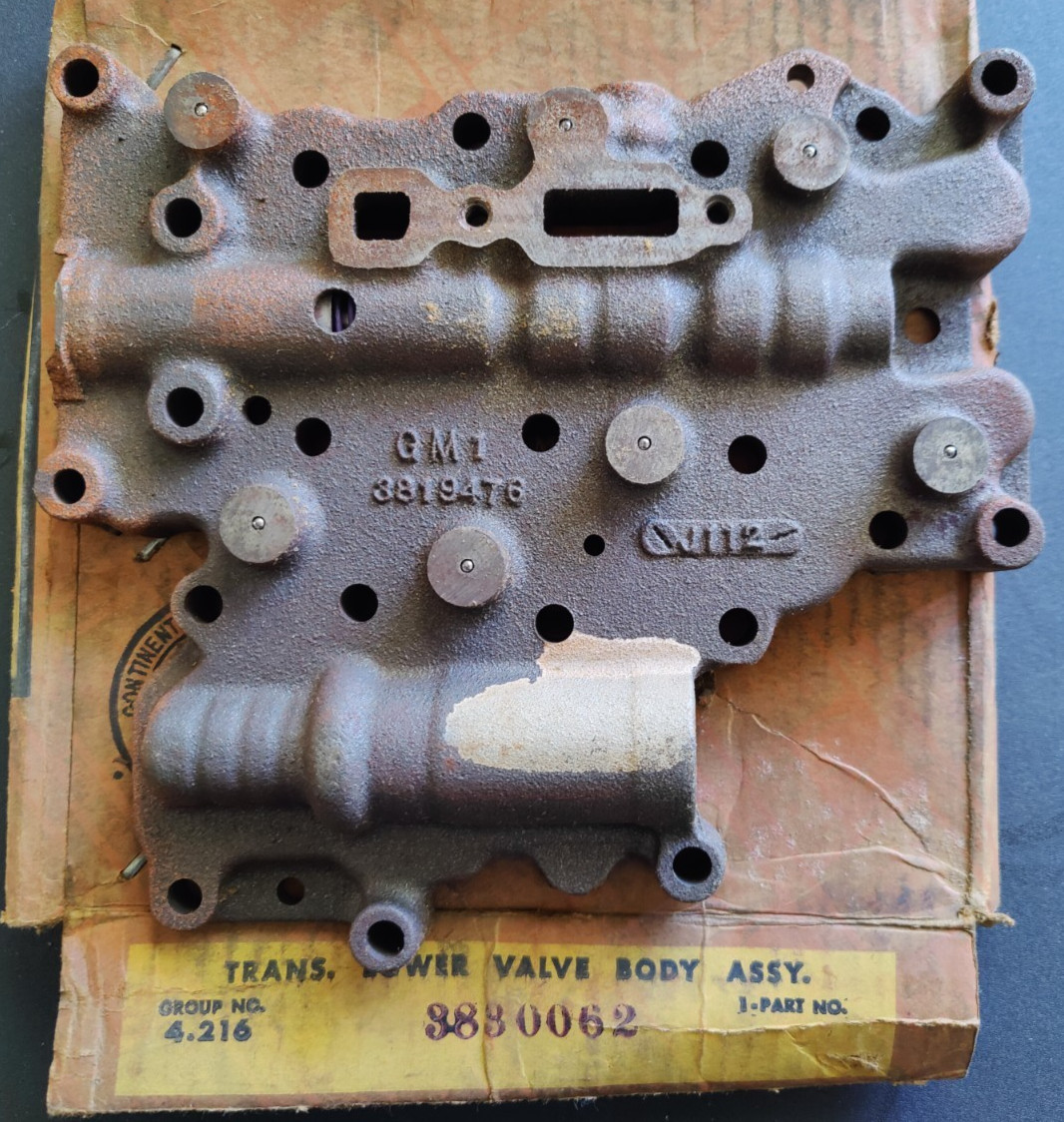 NOS OEM 1964 Chevy 327 409 V8 Powerglide Transmission Lower Valve Body GM3830062