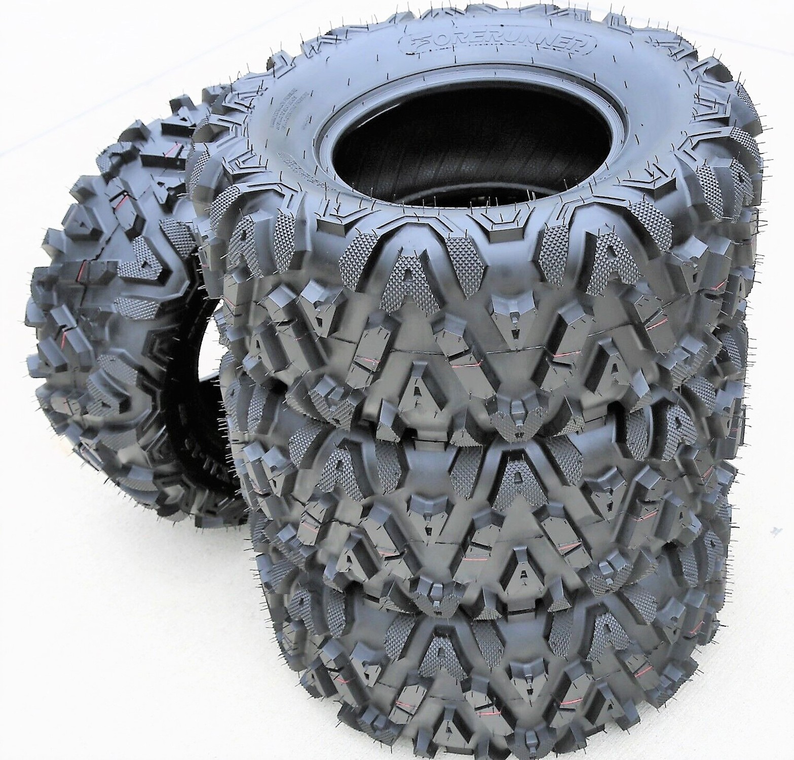 4 Forerunner Knight 27x10.00-12 27x10-12 27x10x12 57F 6 Ply Mud ATV UTV Tires