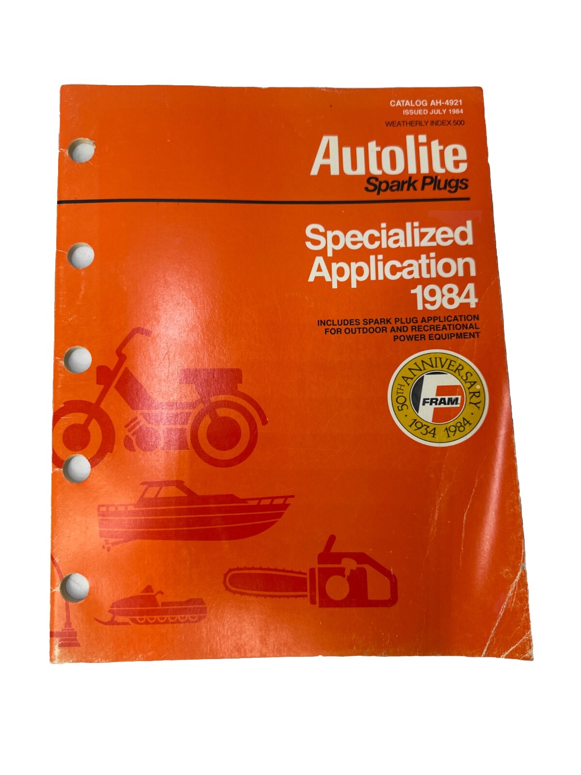 VINTAGE 1984 AUTOLITE SPARK PLUG SPECIALIZED APPLICATION CATALOG ATV M/C MARINE VINTAGE 1984 AUTOLITE SPARK PLUG SPECIALIZED APPLICATION CATALOG ATV M/C MARINE