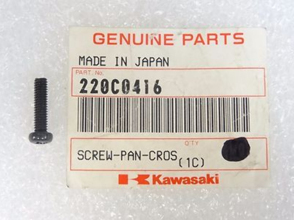 QTY 5 | 1983-2024 Kawasaki KX80 KX65 KLX110L OEM Screw-Pan-Cros 220C0416