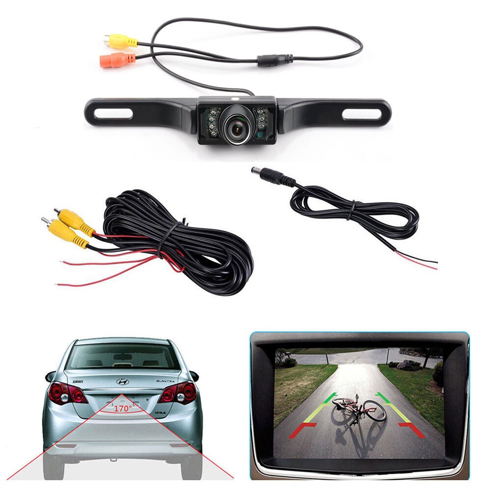 Car Rear View Camera Reverse Backup Camera Waterproof Night Vision License Plate