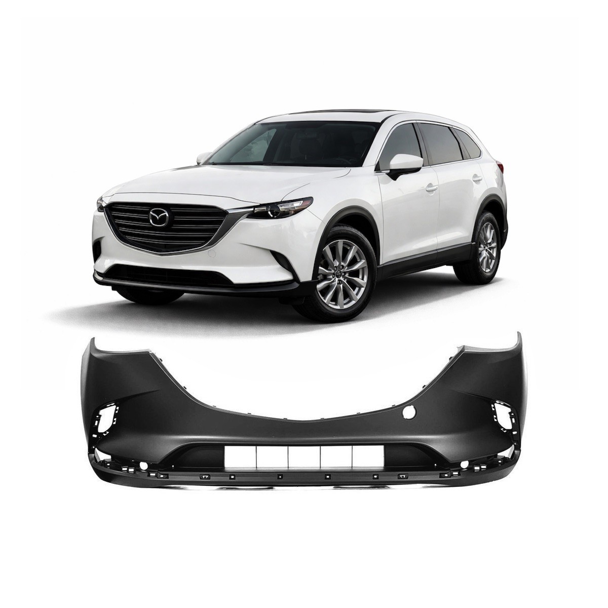 2016-2023 Mazda CX-9 Front Bumper Cover MA1000244 TK4850031GBB TK48-50-031G-BB