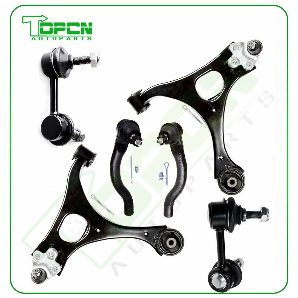 6pcs Front Lower Control Arm Sway Bar Suspension Kit For 2006-2011 Honda Civic