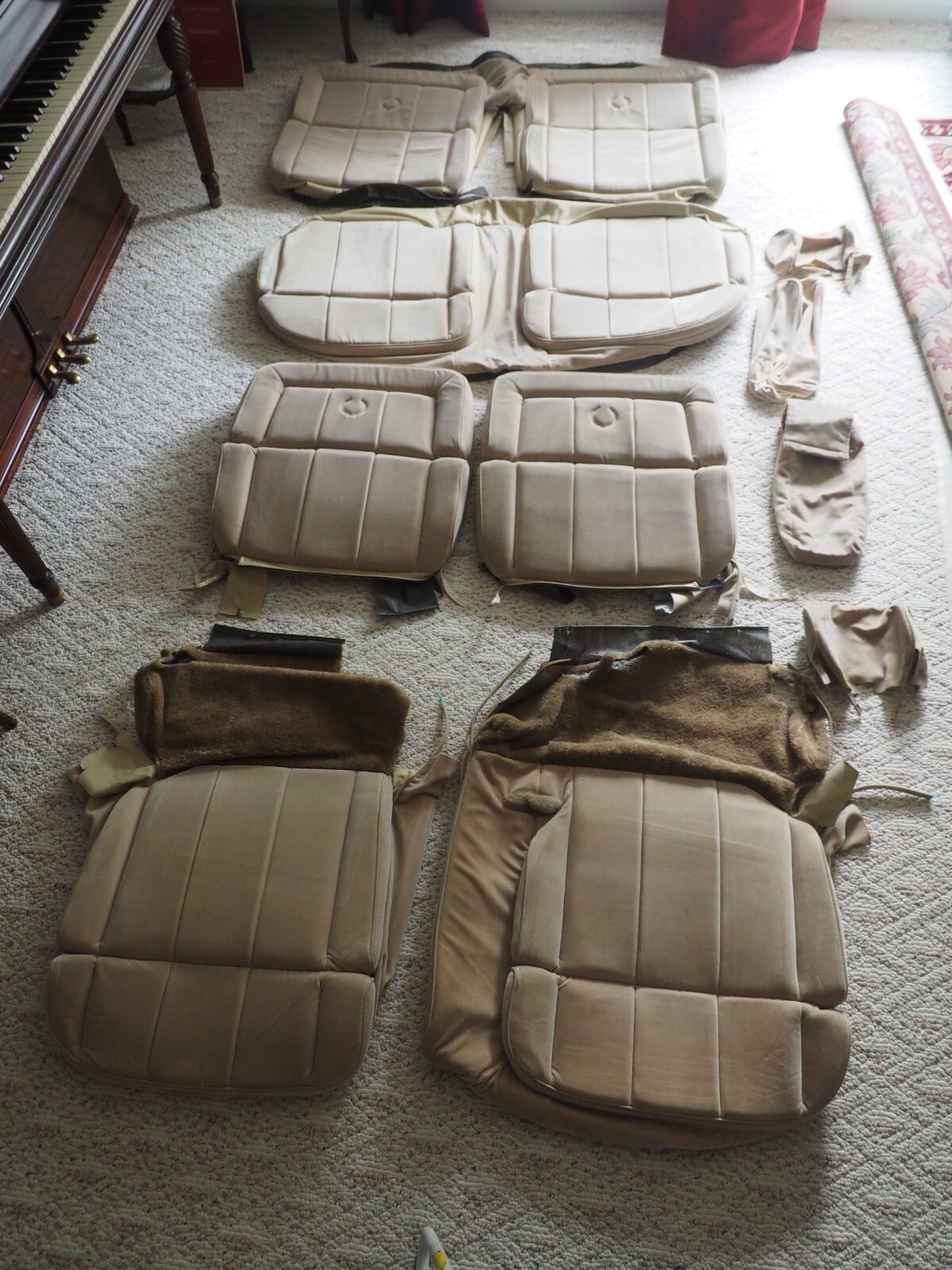 1985-1988 86 87 Cadillac Deville Fleetwood FWD Seat Cover Set NOS GM Beige