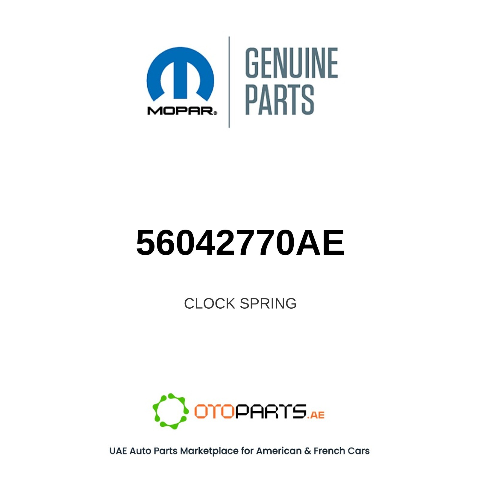 Genuine Mopar 2002-2004 Dodge Grand Caravan Clock Spring 56042770AE