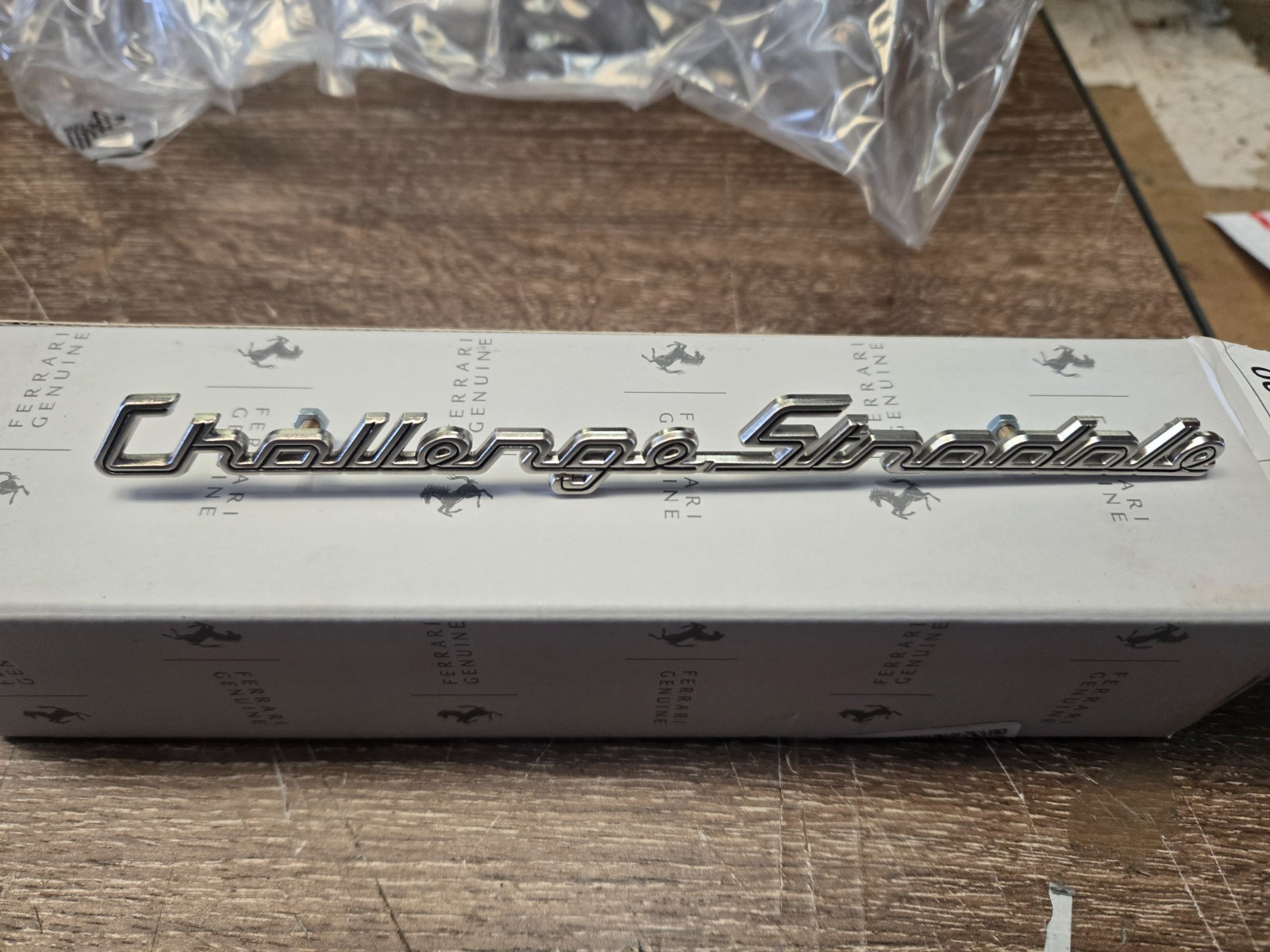 Ferrari 360 challenge stradale emblem new oem 67753800