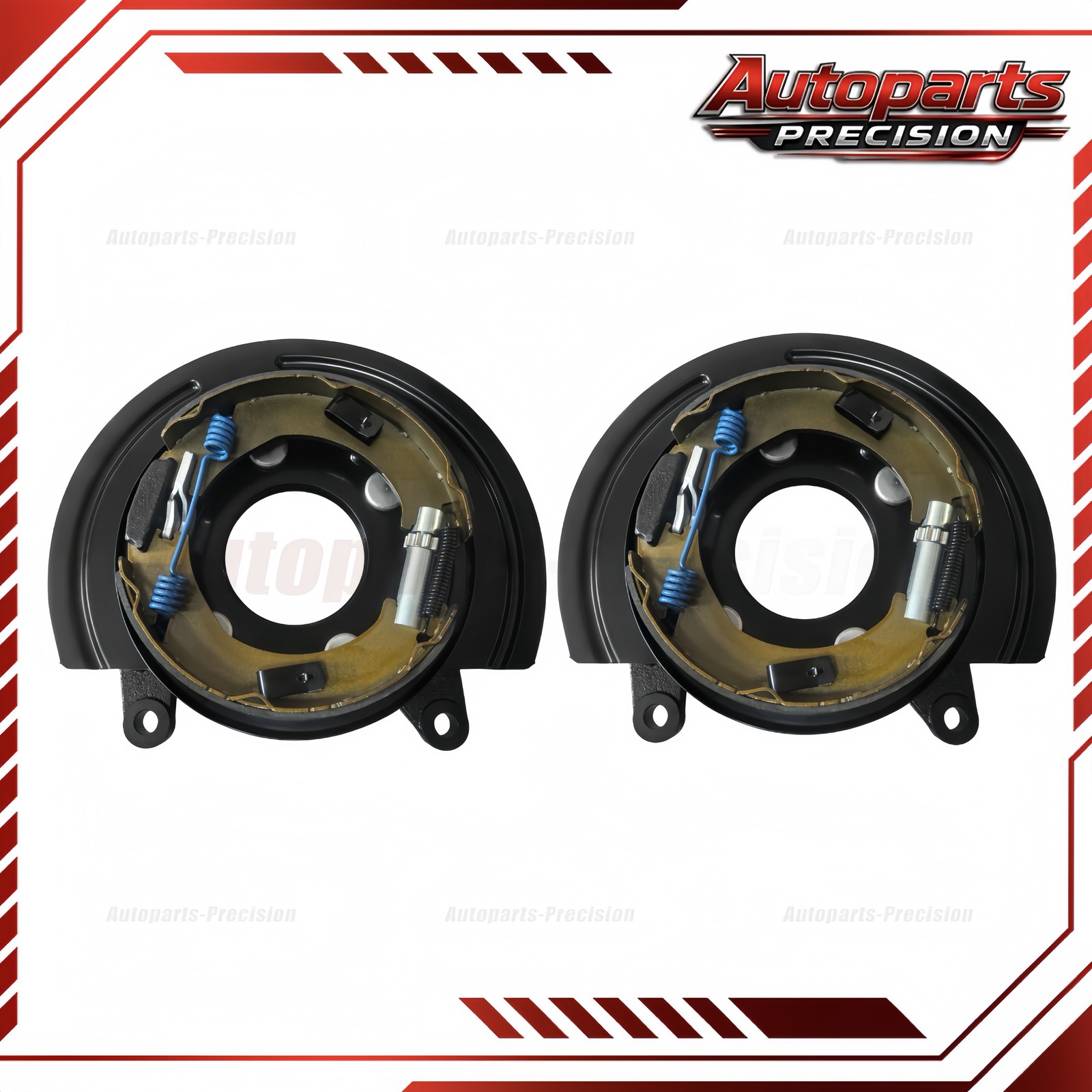 2x Rear Parking Brake Assembly w/ Backing Plate for GMC Savana 2500 Sierra 3500