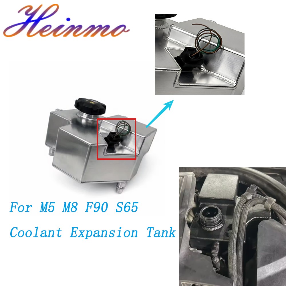 For F90 M5 M8 S63 Aluminum Engine Coolant Expansion Reservoir Overflow Tank