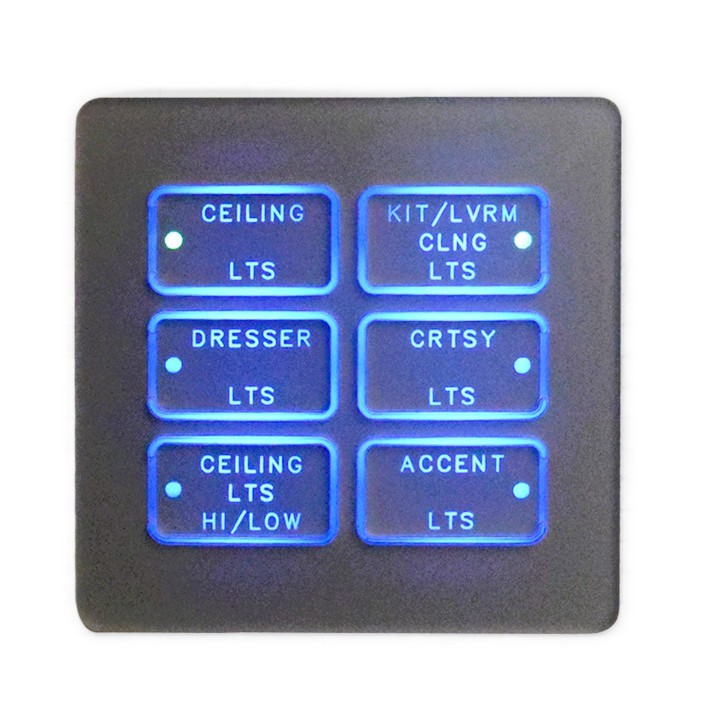 V-BUS 2LED 6 BTN BEDRM SW PNL Newmar RV SPDBLC-6A-30 12V DC 5A New (Other) V-BUS 2LED 6 BTN BEDRM SW PNL Newmar RV SPDBLC-6A-30 12V DC 5A New (Other)