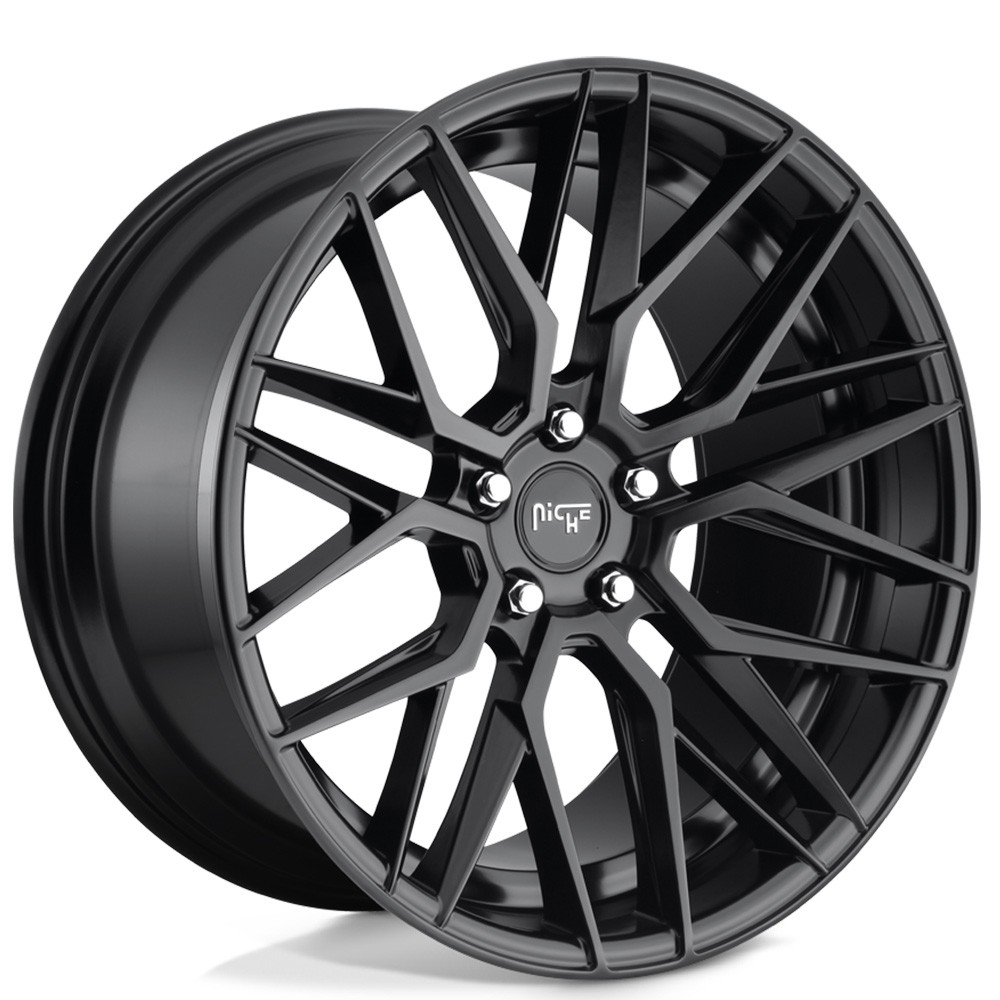 18x8 Niche Wheels M190 Gamma Matte Black Rims 5x114.3 ET+40 (1pc) 18x8 Niche Wheels M190 Gamma Matte Black Rims 5x114.3 ET+40 (1pc)