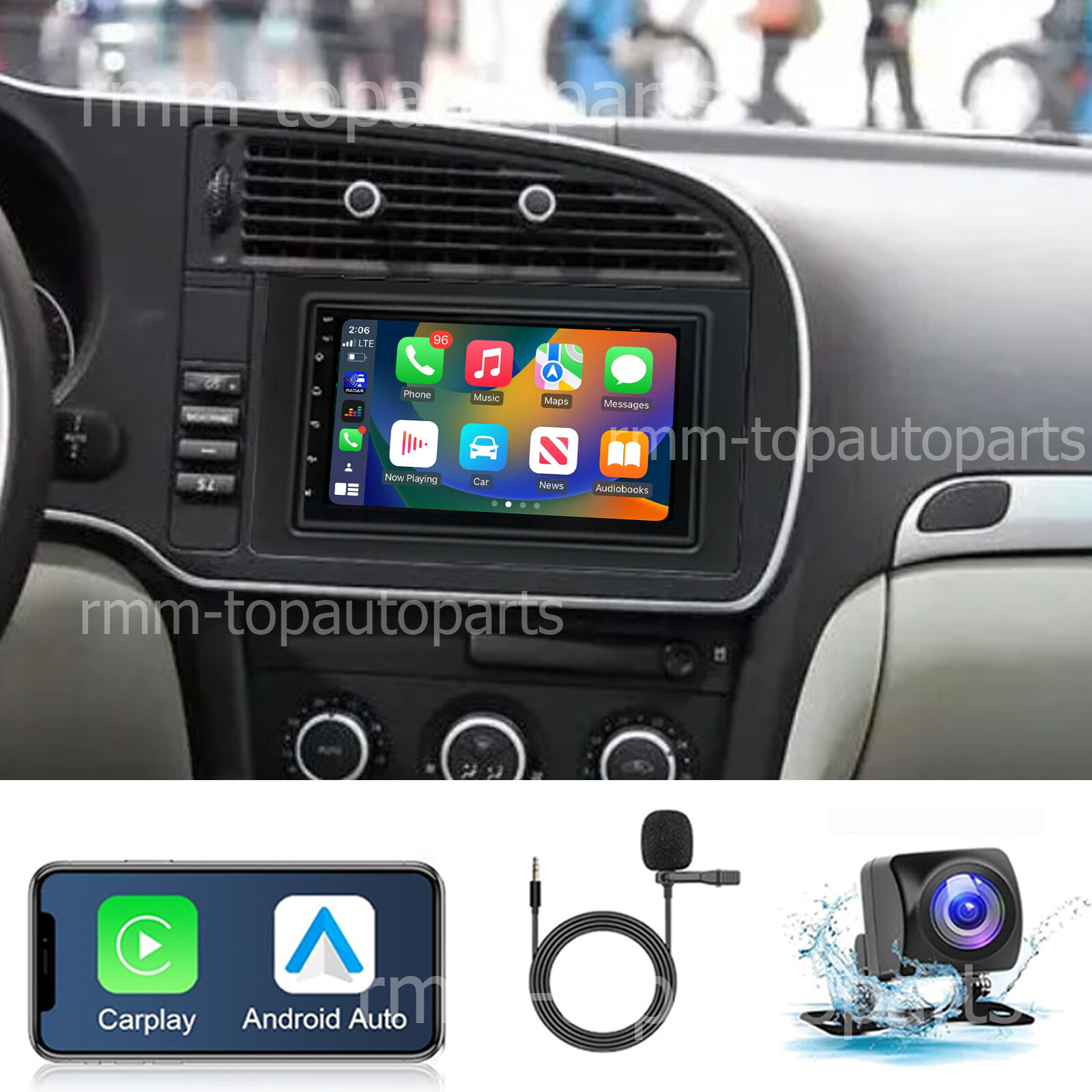Apple Carplay For Saab 9-3 93 2007-2011 Android auto Stereo Radio GPS Navi AHD Apple Carplay For Saab 9-3 93 2007-2011 Android auto Stereo Radio GPS Navi AHD