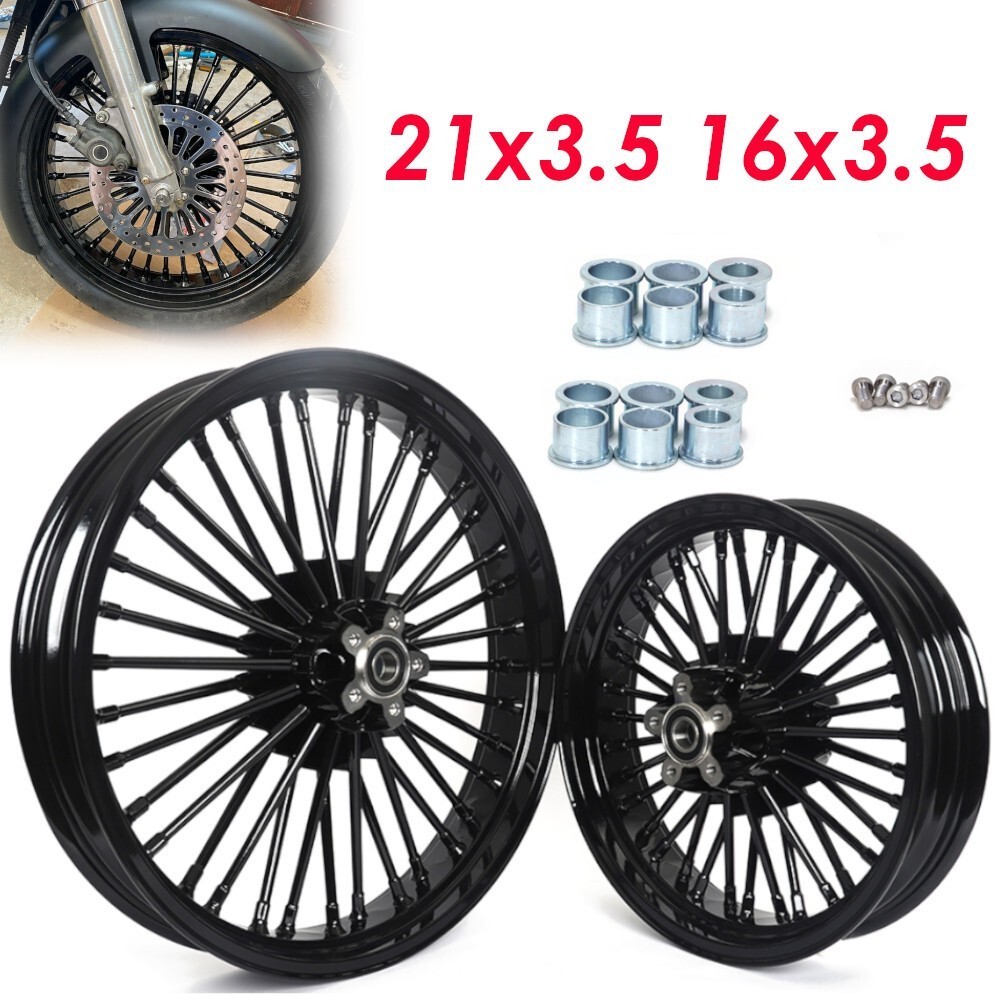 21x3.5 + 16x3.5 Front Rear Wheels Rims For Yamaha XVS650 V-star VSTAR 650 1100