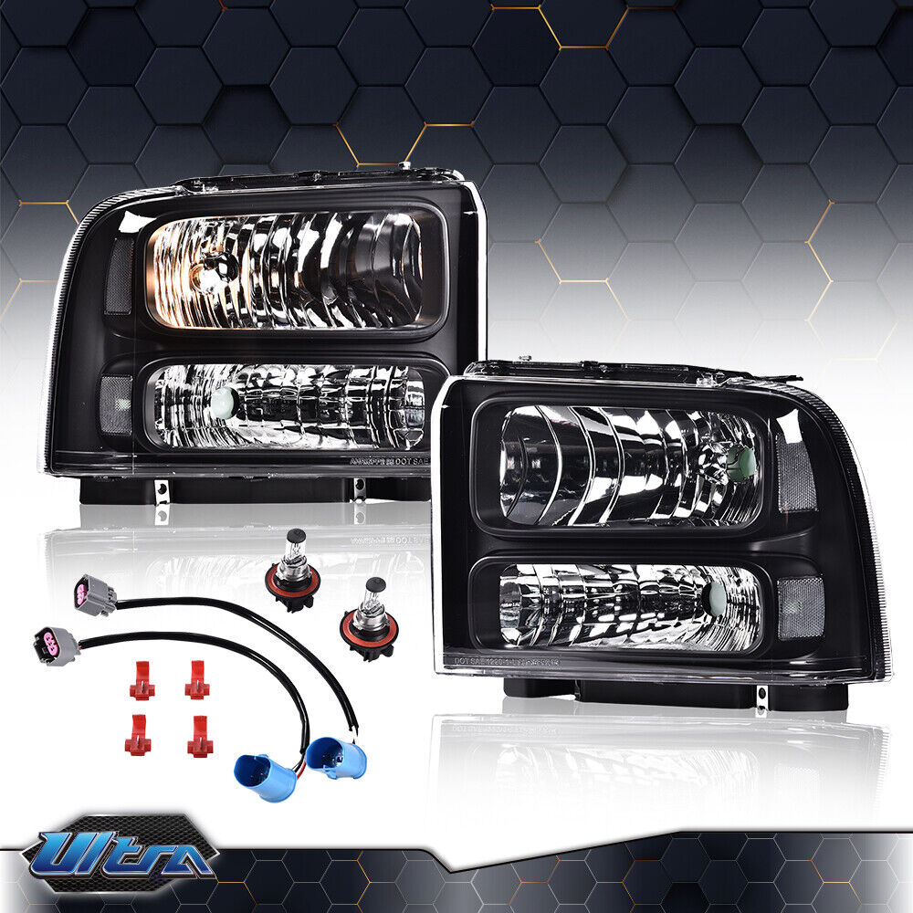 Fit For 1999-2004 Ford Super Duty F250/F350 Excursion Conversion Headlights Lamp