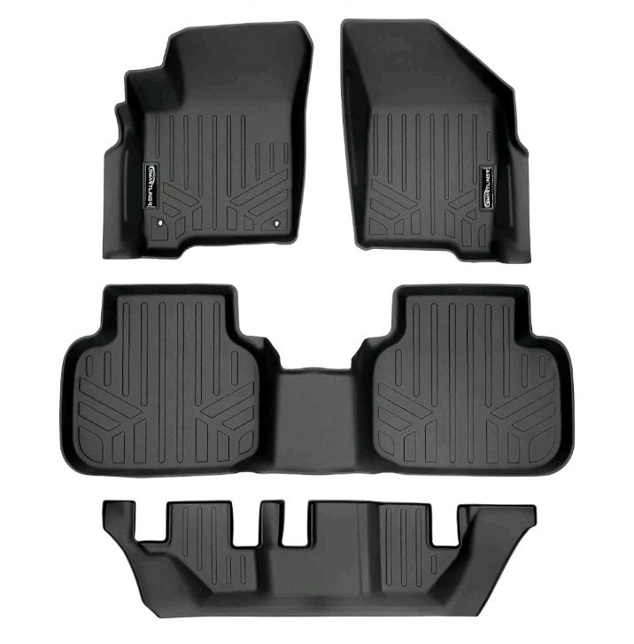 SMARTLINER Custom Fit Floor Mats 3 Row Liner Set 2010-2020 Dodge Journey TPE 