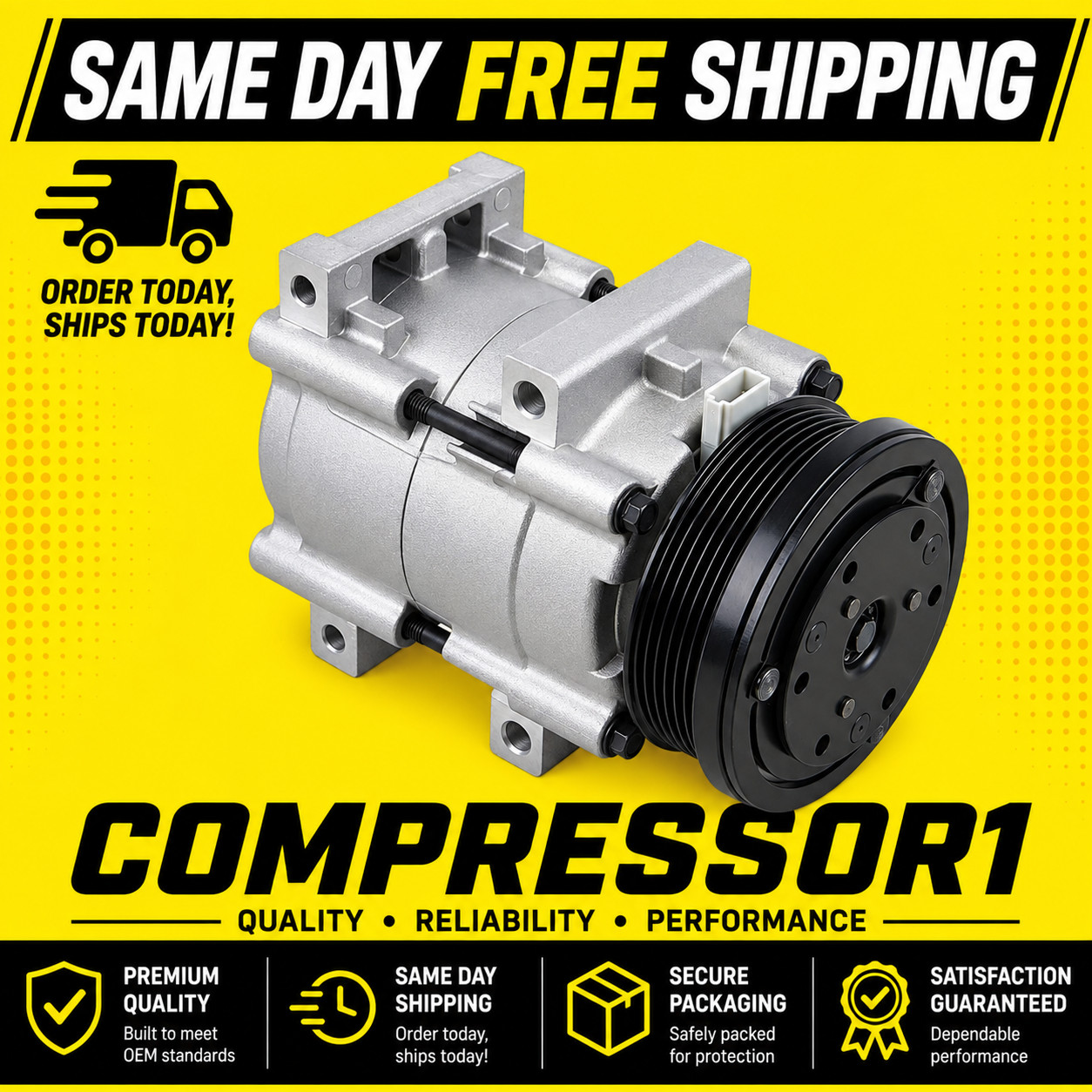 AC Compressor For 2005 2006 Ford Mustang 4.0L