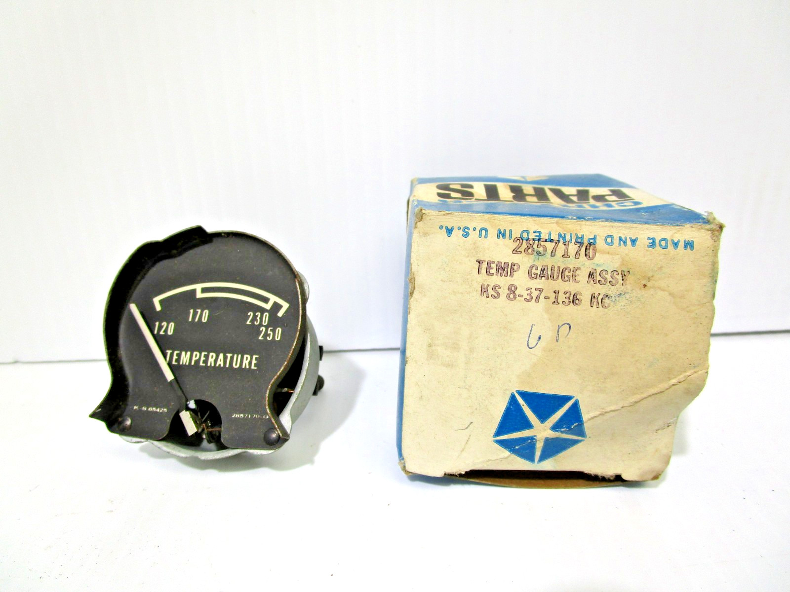 NOS 1968-70 B-BODY MOPAR DODGE TEMPERATURE GAUGE RALLEYE DASH 2857170 RARE TW33