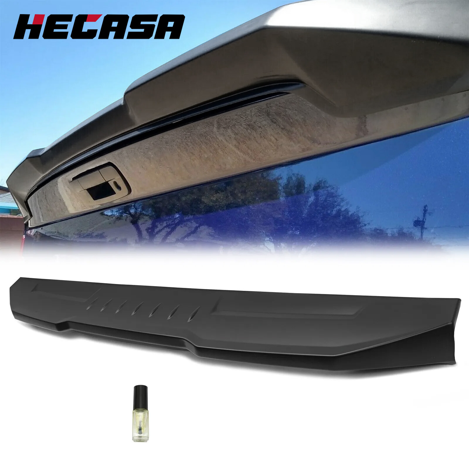 HECASA For 2009-2021 Dodge Ram 1500 2500 3500 Truck Tailgate Spoiler Cover HECASA For 2009-2021 Dodge Ram 1500 2500 3500 Truck Tailgate Spoiler Cover