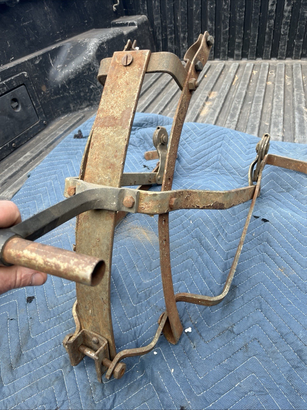 Rare Early Teens Tandem Seat, Attachment, original Nickel