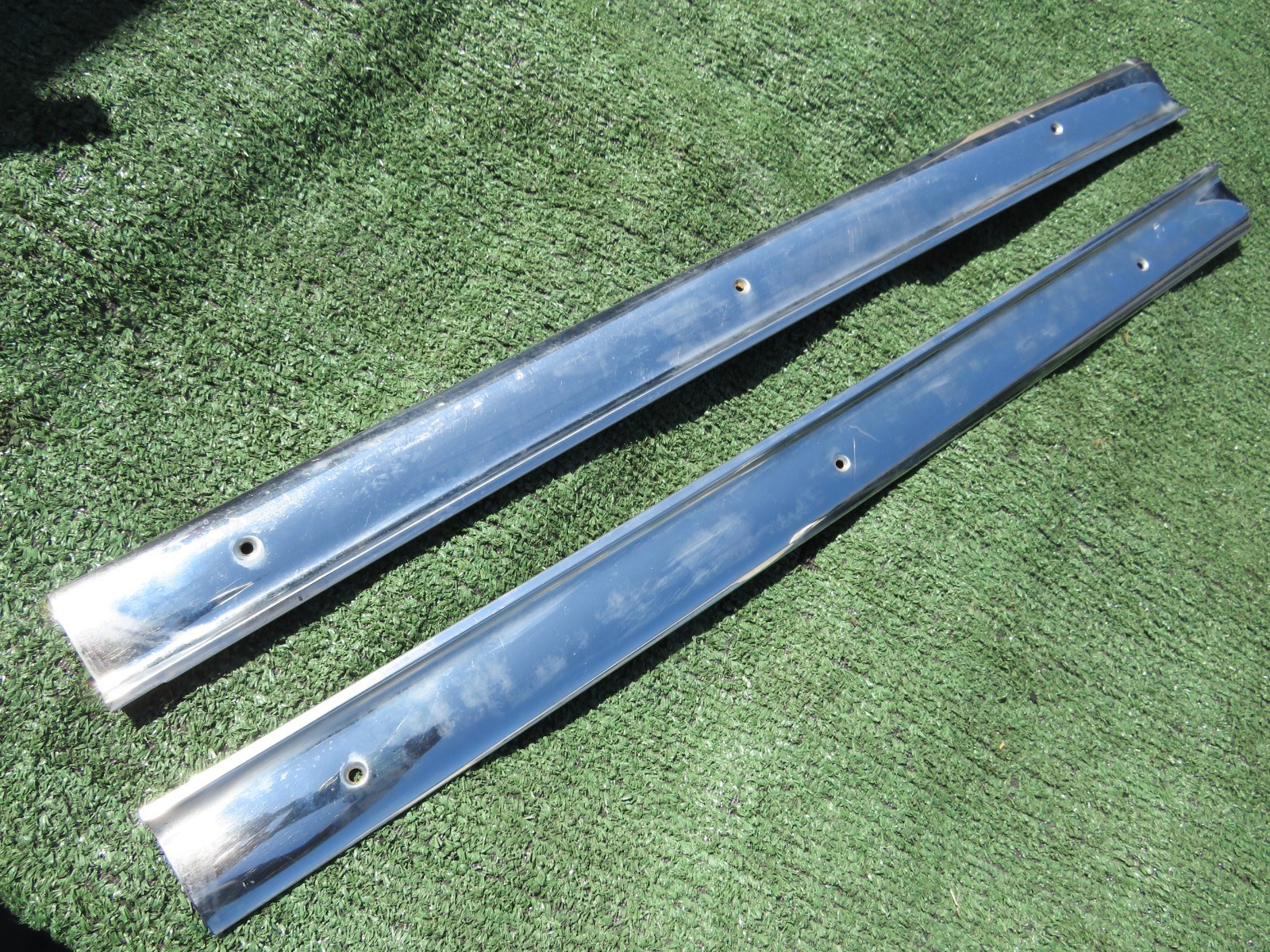 1963 63  Lincoln Continental Trunk Deck Lid Stainless Trim Molding