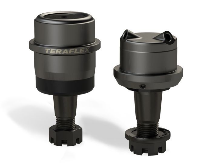 TERAFLEX Heavy Duty Adjustable Greasable Ball Joint Pair for Jeep Wrangler JK