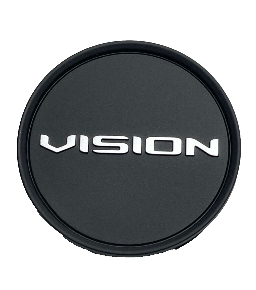 Vision Satin Black Snap In Wheel Center Cap C223SB Vision Satin Black Snap In Wheel Center Cap C223SB