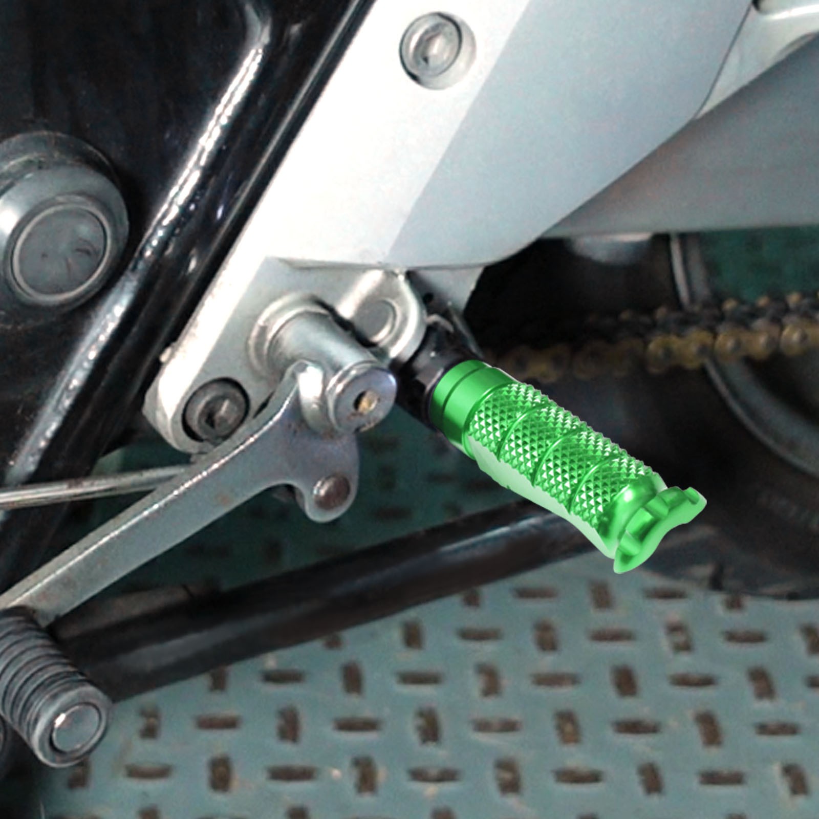 R-FIGHT Green Front Foot Pegs For Honda CB500F 13 14 15 16 17 18 19 20 21 22