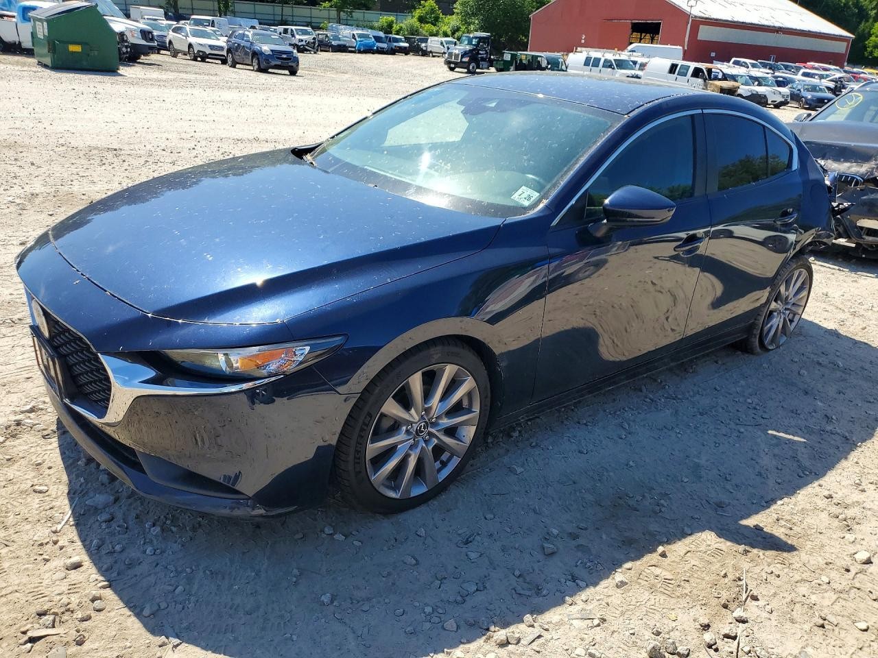 Used Front Bumper Assembly Front fits: 2021 Mazda 3 Sedan w/o lane keep assist F