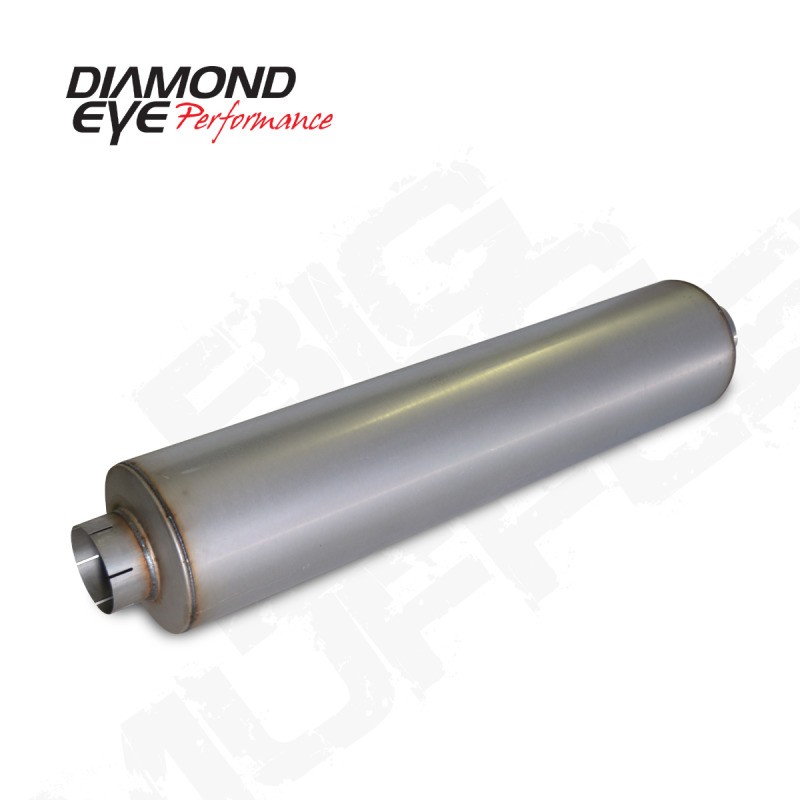 Diamond Eye Performance For Big Dog Muffler 5-inch ID Single In/Out, Aluminum