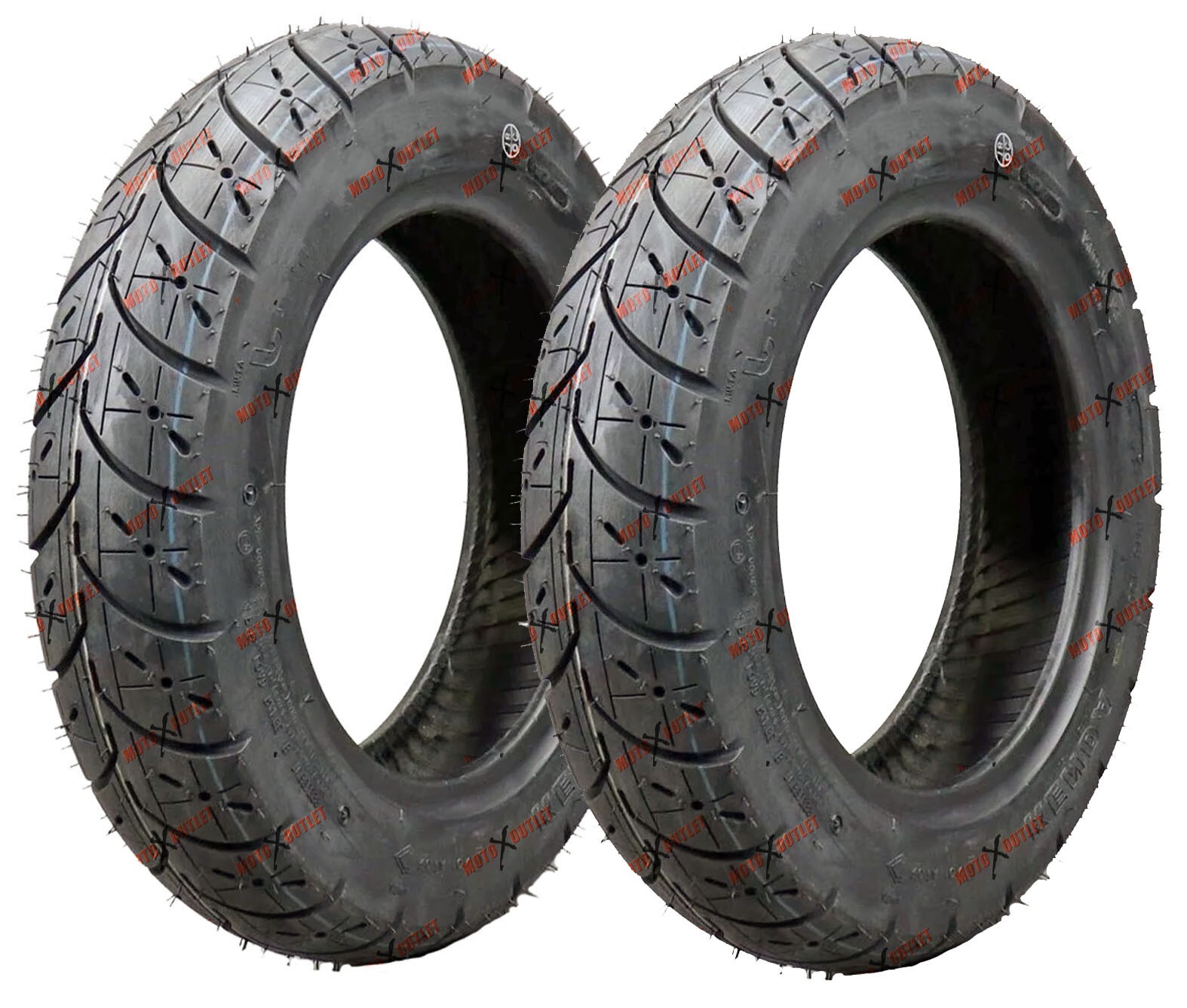 Kenda K329 90/90-10 Tire Set Front Rear Scooter Tires 043291008B1