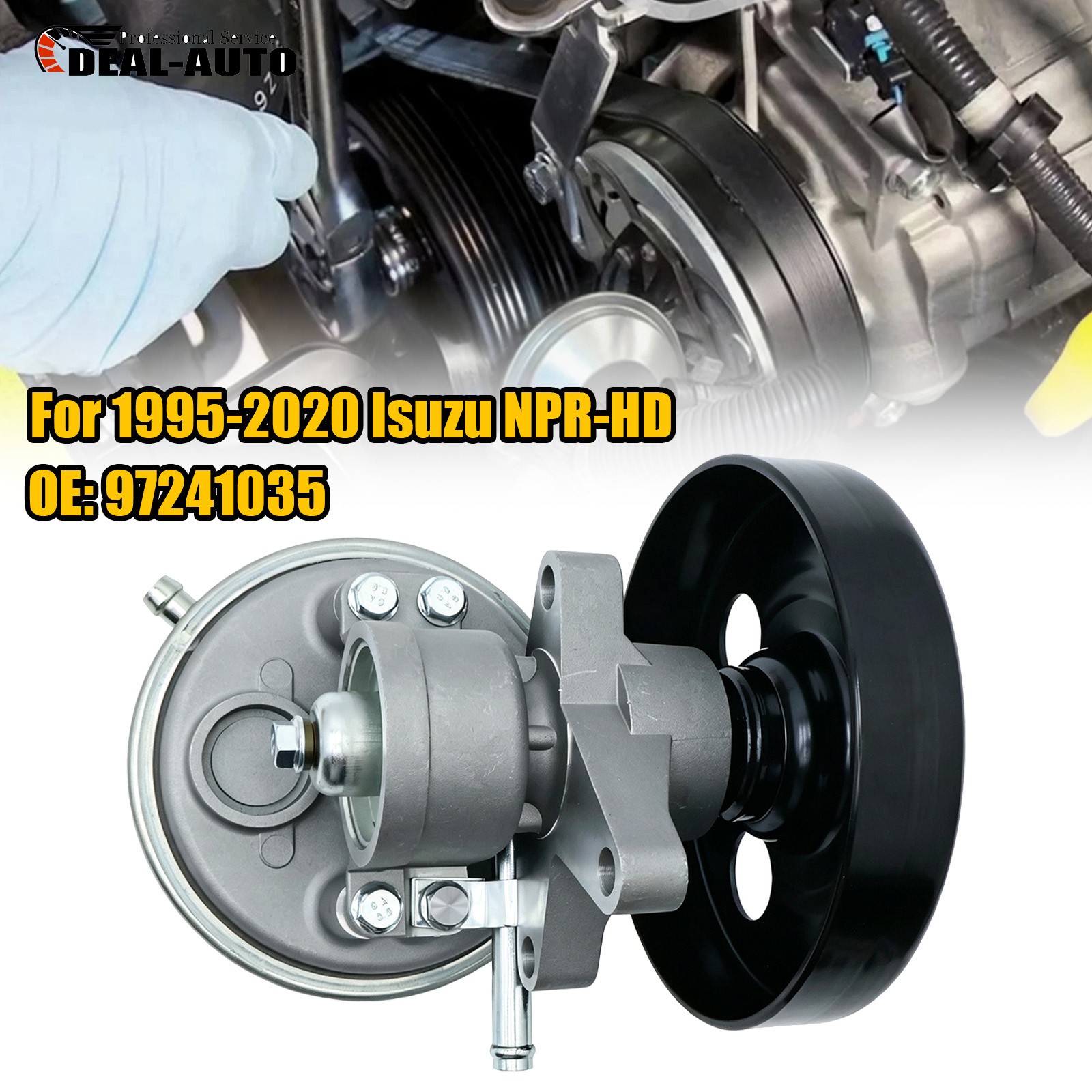 FOR 1995-2020 Isuzu NPR NPR-HD Gas V8 3.0L-6.0L Vacuum Pump w/Pulley 904-862 US