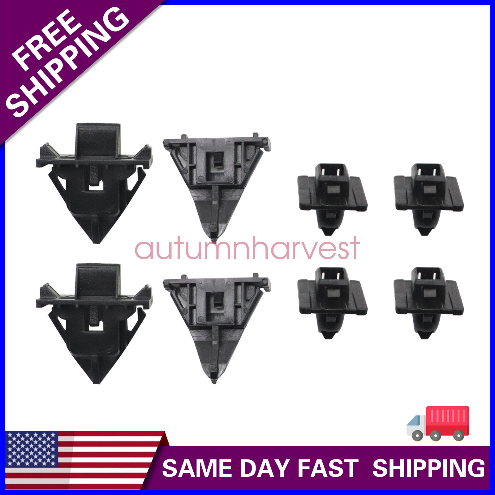8pcs/Set Cowl Moulding Clip Retainer Kit Fits For Toyota FJ Cruiser 2007-2014