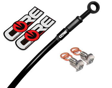 KAWASAKI ZX10R 2006-2007 CORE MOTO CUSTOM REAR BRAKE LINE KIT CR2098BLK