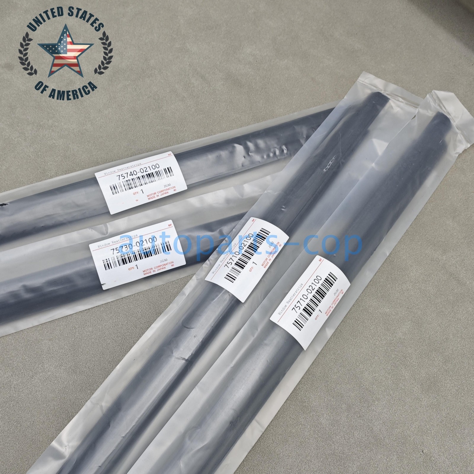NEW 4PC Weather Strips Window Moulding Trim For 2003-2008 Toyota Corolla USA
