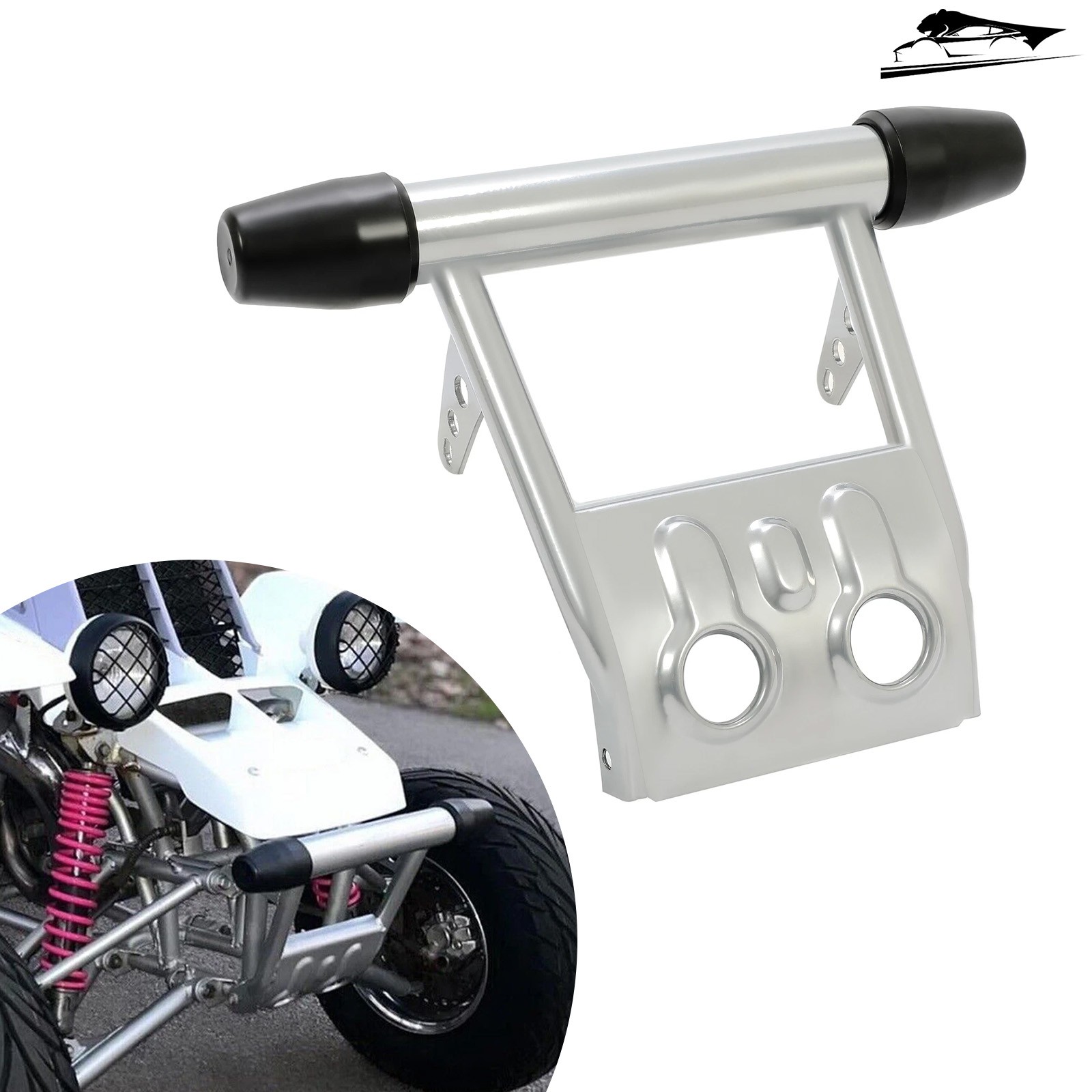 Front Bumper Guard Silver For 1987-2006 Yamaha Banshee 350 YFZ350