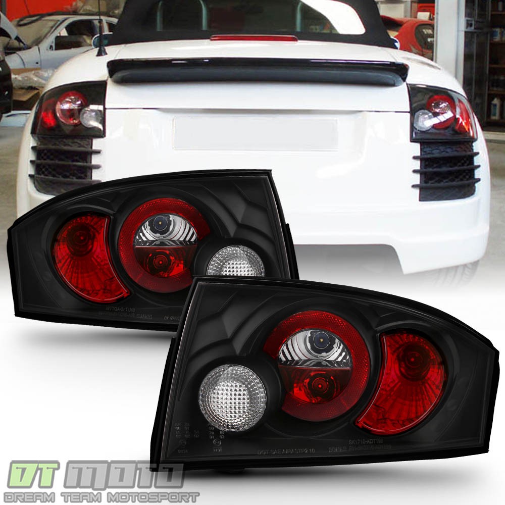 Black 1999-2006 Audi TT Quattro Tail Lights Brake Lamps 99 00 01 02 03 04 05 06 Black 1999-2006 Audi TT Quattro Tail Lights Brake Lamps 99 00 01 02 03 04 05 06