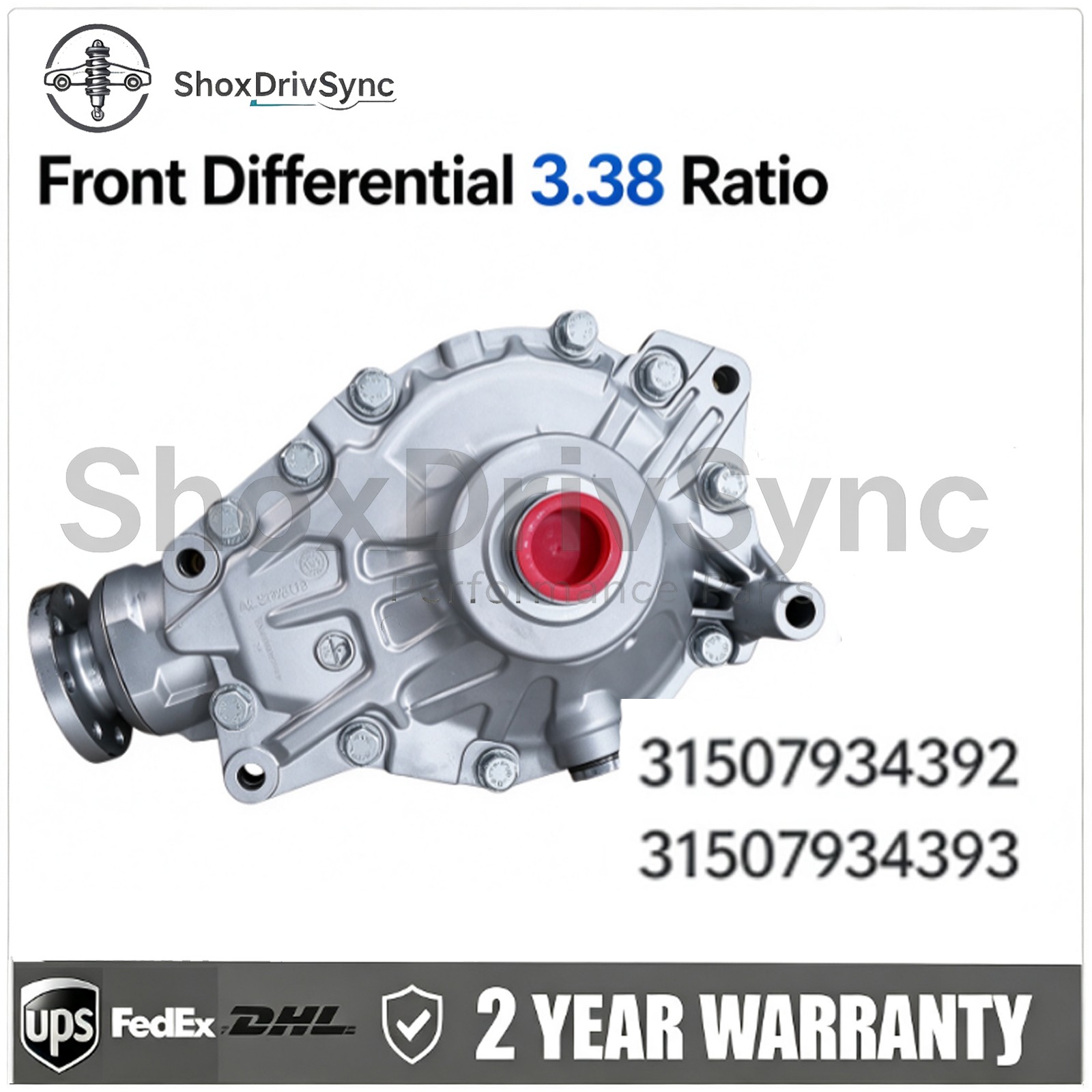 31507934392 Differential Front Transmission 3.38 Ratio For BMW X7 M50iX G07