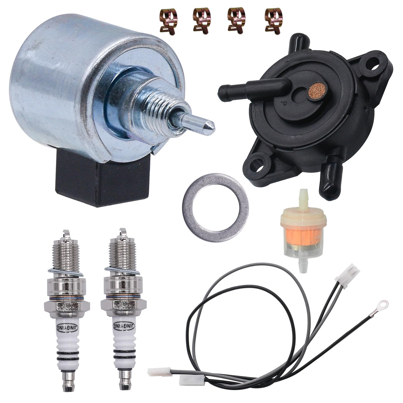 21188-7002 Carburetor Fuel Solenoid Fit for Kawasaki FR651V FR691V black 21188-7002 Carburetor Fuel Solenoid Fit for Kawasaki FR651V FR691V black