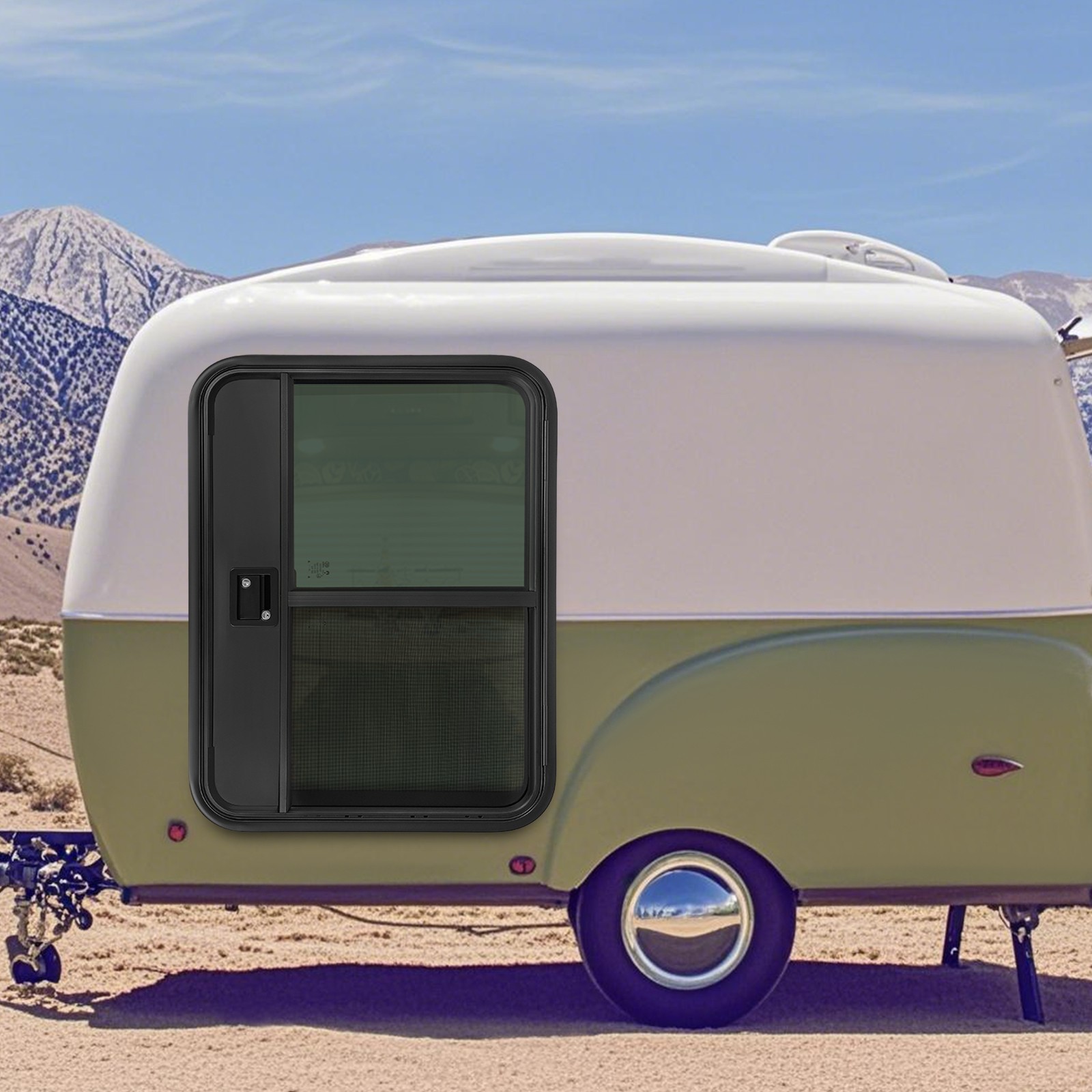 RV Camper Teardrop Trailer Door Left Driver Side Trailer Entry Door 26''W x 32