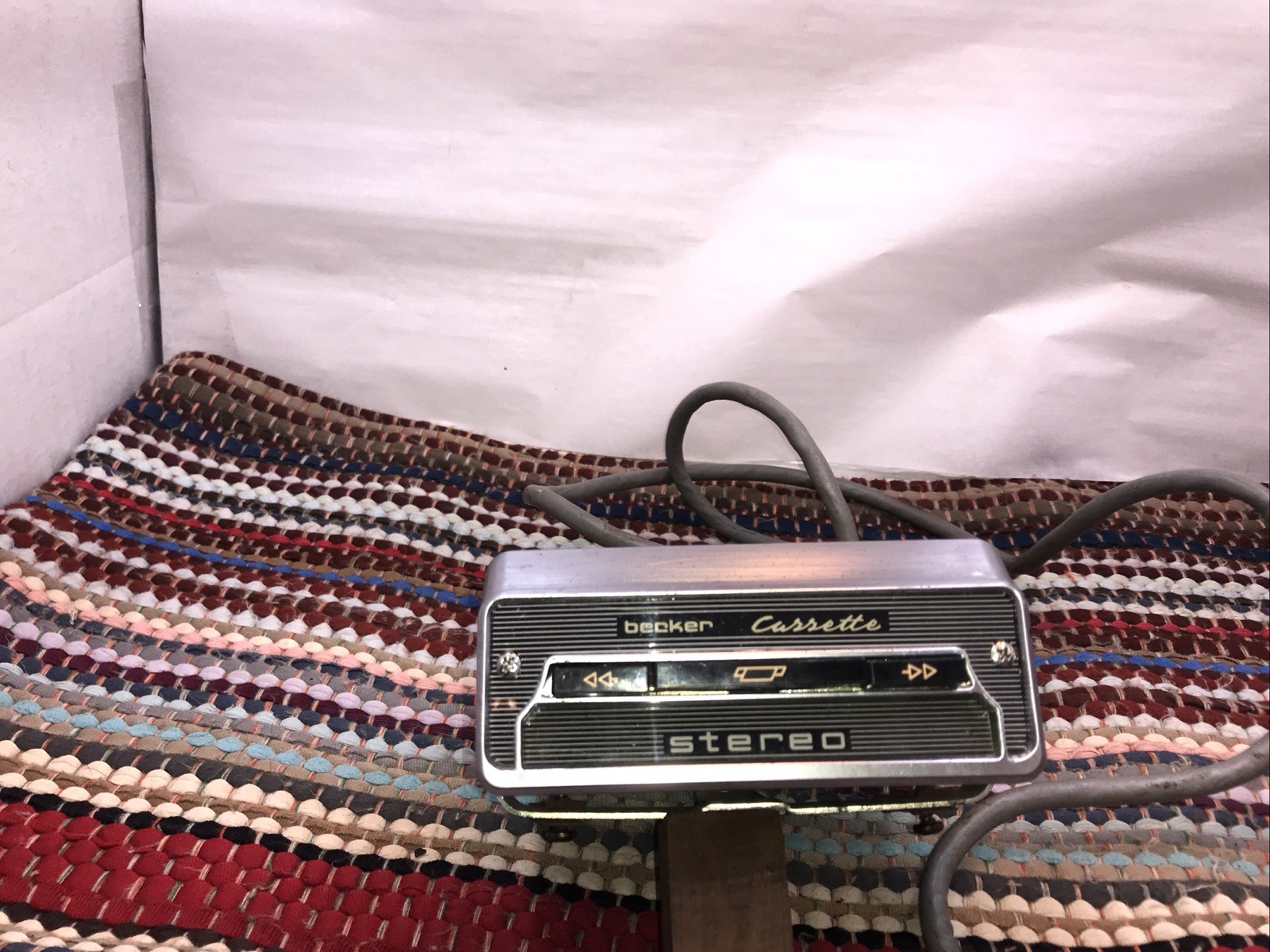 Becker Cassette Stereo 1972 external casette player Vintage German OEM Original Becker Cassette Stereo 1972 external casette player Vintage German OEM Original
