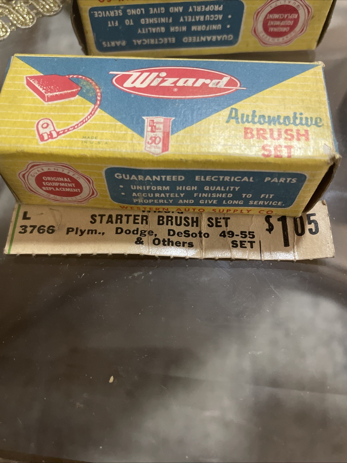 NOS Wizard L3766 Starter Brush Set 1949-55 PLYMOUTH Dodge DESOTO. OTHERS