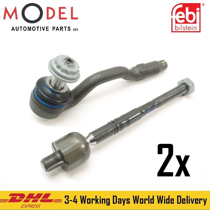 2x Febi Tie Rod Left and Right Inner for BMW 33512 / 32106793496